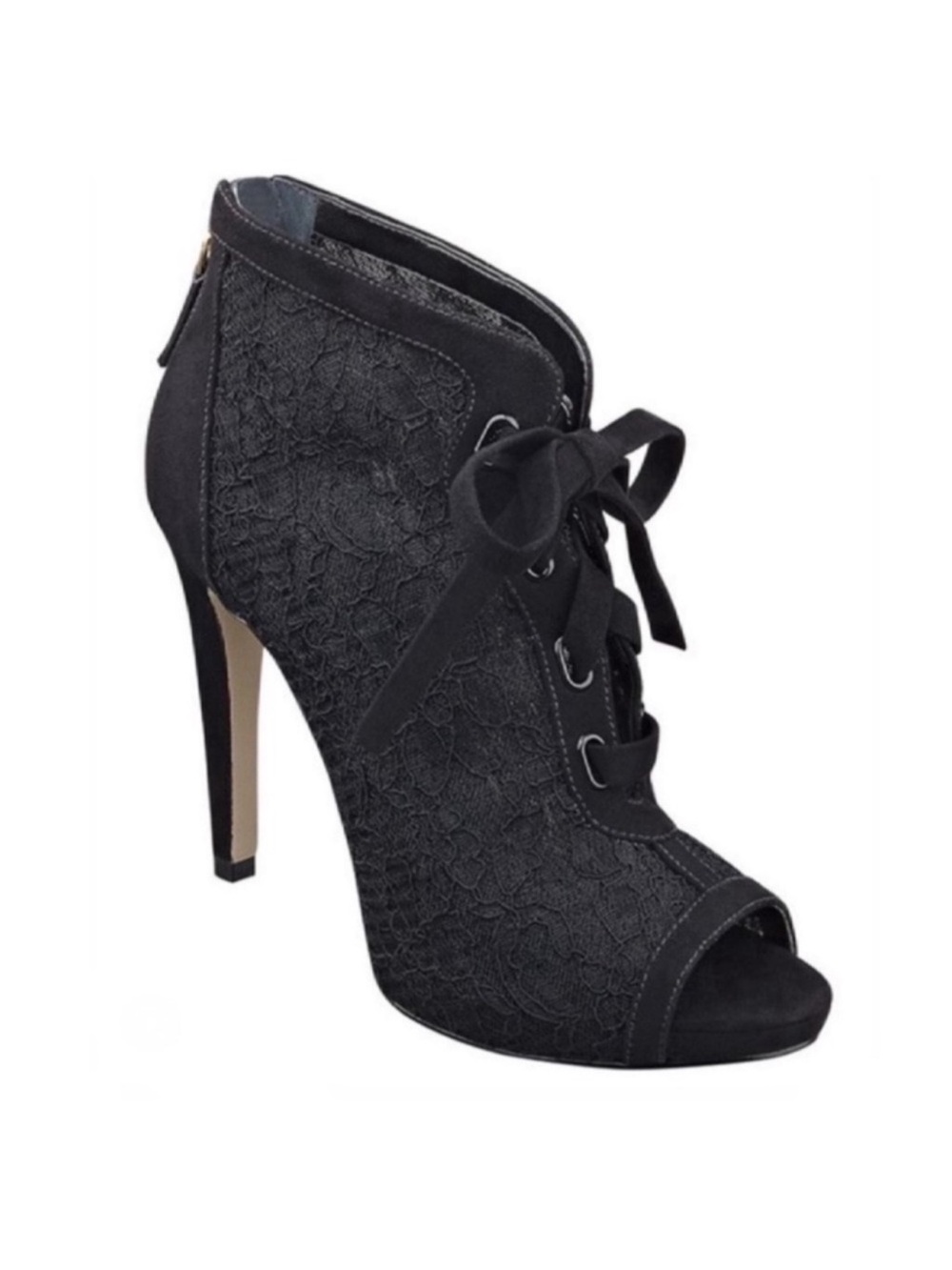 Lace Nine West Heel Bootie